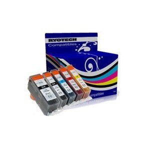 5 Pack Canon CLI-526 + PGI-525BK compatibles cartouches d'encre Canon Pixma IP4800 IP4840 IP4850 IP4950 IX6250 IX6550 MG5120 MG5150 MG5200 MG5250 MG5350 MG6100 MG6120 MG6150 MG6220 MG6250 MG8120 MG8150 MG8170 MG8220 MG8250 MX715 MX882 MX885 MX895 PGI-525BK CLI-526BK CLI-526C CLI-526M CLI-526Y