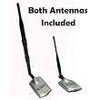 GSKY High Power 500mW 27dBm 802.11b/g USB Wireless WiFi LAN Adapter With Bonus Screw-On Swivel 9dBi Rubber Antenna