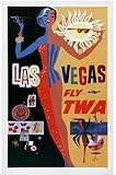 Las Vegas Fly TWA Poster American Advertisement