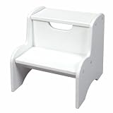 Gift Mark Childrens Two Step Stool, White