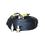100 ft Video power Siamese BNC RCA cable for CCTV Security Cameras CBV100 1JE