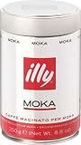 Illy MOKA stovetop, medium grind, ground coffee, 8.8oz can.