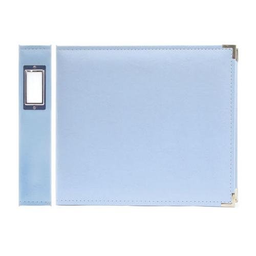 We R Memory Keepers Classic Leather 3-Ring Album - 12x12 inch, Baby Blue