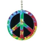 Peace Symbol Ceiling Fan Light Pull