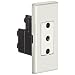 Interpower 88010672 Italian Socket, Silver, 16A Rating, 250VAC Voltage