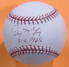 Denny McLain Autographed/Hand Signed Detroit Tigers MLB Baseball
