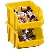 Stack-On BIN-7 Small Parts Storage Organizer Bin, Yellow