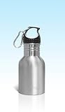 Glogg Wide Necked 350ml Stainless Steel Water Bottle - Carabiner Top