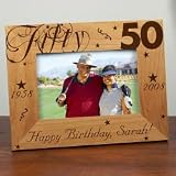 50th Birthday Personalized Gift Frame