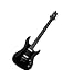 Cort KX5-BK Electric Solid Body Guitar, Gloss Black Finish