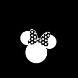 Minnie Mouse Head #2 Car Window Decal Sticker White 4