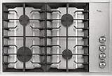 Gas-Whirlpool Gold : GLS3064RS 30 Sealed Burner Gas Cooktop with Recessed Grates On Sale