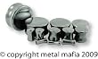 DOUBLE FLARE HEMATITE STONE PLUG PHM6 -6G