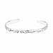 Sterling Silver "Love Life Be Brave" Cuff Bracelet