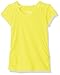 French Toast Girls' Short Sleeve Crew Neck Tee with Lace