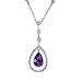 FOJO's Diamonds By the Yard Amethyst Necklace (1/10 ct. tw.)