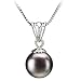 Nancy Black 9-10mm AA Freshwater Sterling Silver Pearl Pendant