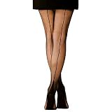 Black Cuban Heel Panty Hose Stockings