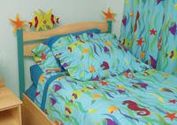 Room Magic Twin Headboard, Tropical Seas