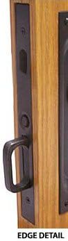 Pocket Door Mortise Lock- DUMMY- SATIN NICKEL