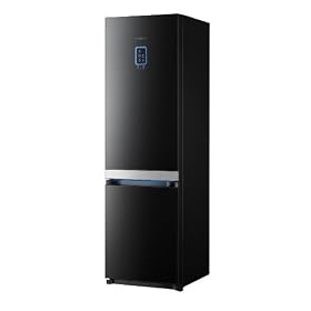 Samsung RL55VTEBG Frost Free Fridge Freezer 2 metre high Black Glass Doors