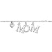 925 Sterling Silver "Mom" Dangling Word and Heart Charm Bracelet 7''-9'', Gift for Mom, Love mom Mother's day gift Jewelry for Women- Nickel Free 925 Sterling Silver "Mom" Dangling Word and Heart Charm Bracelet 7''-9'', Gift for Mom, Love mom Mother's day gift Jewelry for Women- Nickel Free