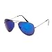Pilotenbrille Pornobrille US-Cop Aviator Brille blauspiegelnd