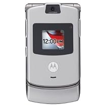 <strong><a href='http://www.it-firstcare.com/view_company.php?from=Motorola&pageid=1'>Motorola</a></strong> RAZR V3 Unlocked Phone with Camera and Video Player--International Version with No Warranty (Silver)