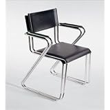 Lisa Leather Stacking Chair BlackChrome - Set Of 4 by Euro Style