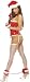 Pipedream Products Christmas Plush Cuff Set, Red, White