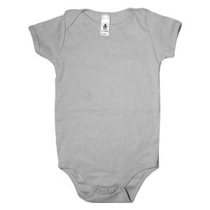 American Apparel Infant Baby Rib Short Sleeve One-Piece Shirt