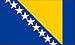 5 Stück Stockflaggen Bosnien und Herzegowina 30*45 cm Fahne Flagge