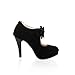 Charm Foot Womens Platform High Heel Summer Ankle Boots