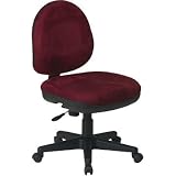 Contemporary Swivel Chair with Flex Back In Wine Finish By Office Star