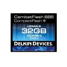Delkin 32GB CombatFlash Pro 685x UDMA 6 Memory Card, 103MB/s Read and 95MB/s Write Speed