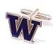 University of Washington Huskies Cufflinks - NCAA College Athletics Sports Themed Formal Wear