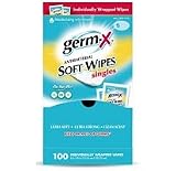 Germ-X Antibacterial Soft Wipes Singles 100 individually wrapped wipes