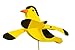 Goldfinch Whirligig / Whirly Bird Garden Spinner