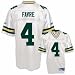 Brett Favre Green Bay Packers Premier White Jersey with #4 from Reebok
