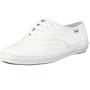 Keds Women's Champion Sneaker, White Leather, 6.5 M