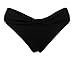 Cocoship Goddess Twist Band Bikini Bottom Shirred Ruched Bikini Swim Brief(FBA)