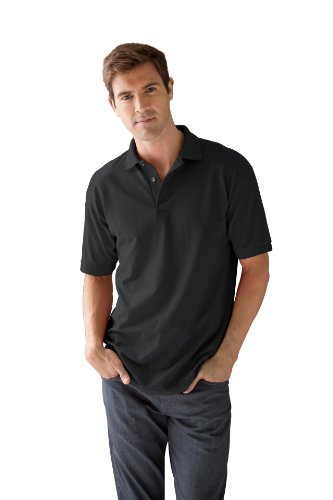 anvil Unisex - Erwachsene Poloshirt Regular Fit, Piqu&eacute; 6002, Gr. 58/60 (XXL), Schwarz (BLA Preisvergleich