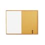 Quartet S554 Quartet Combo Bulletin Board, Dry-Erase Melamine/Cork, 48x36, White, Oak Frame