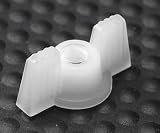 Nylon Decorative Wing Nut 1/4-20 White (Pack of 25)