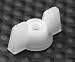 Nylon Decorative Wing Nut 1/4-20 White (Pack of 25) Image