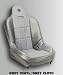 Corbeau Brand New Baja SS Racing Seats Grey w/ Insert