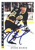 Stephane Quintal, Boston Bruins, 1991 Pro Set Autographed Card