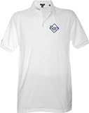 Tampa Bay Rays White Classic Pique Stainguard Polo Shirt