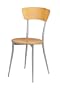 Adesso Cafe Chair, Natural/Steel