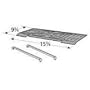 Music City Metals 91003 Porcelain Steel Heat Plate Replacement for Select Sunbeam Gas Grill Models, Set of 3